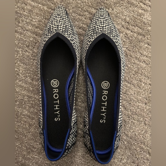 Rothy's Shoes - Rothy’s Navy Herringbone Point size 9.5